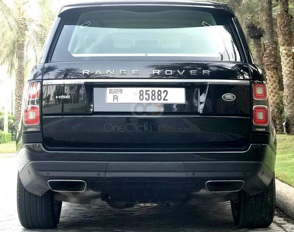 Black Land Rover Range Rover Vogue HSE 2020 for rent in Dubai 3